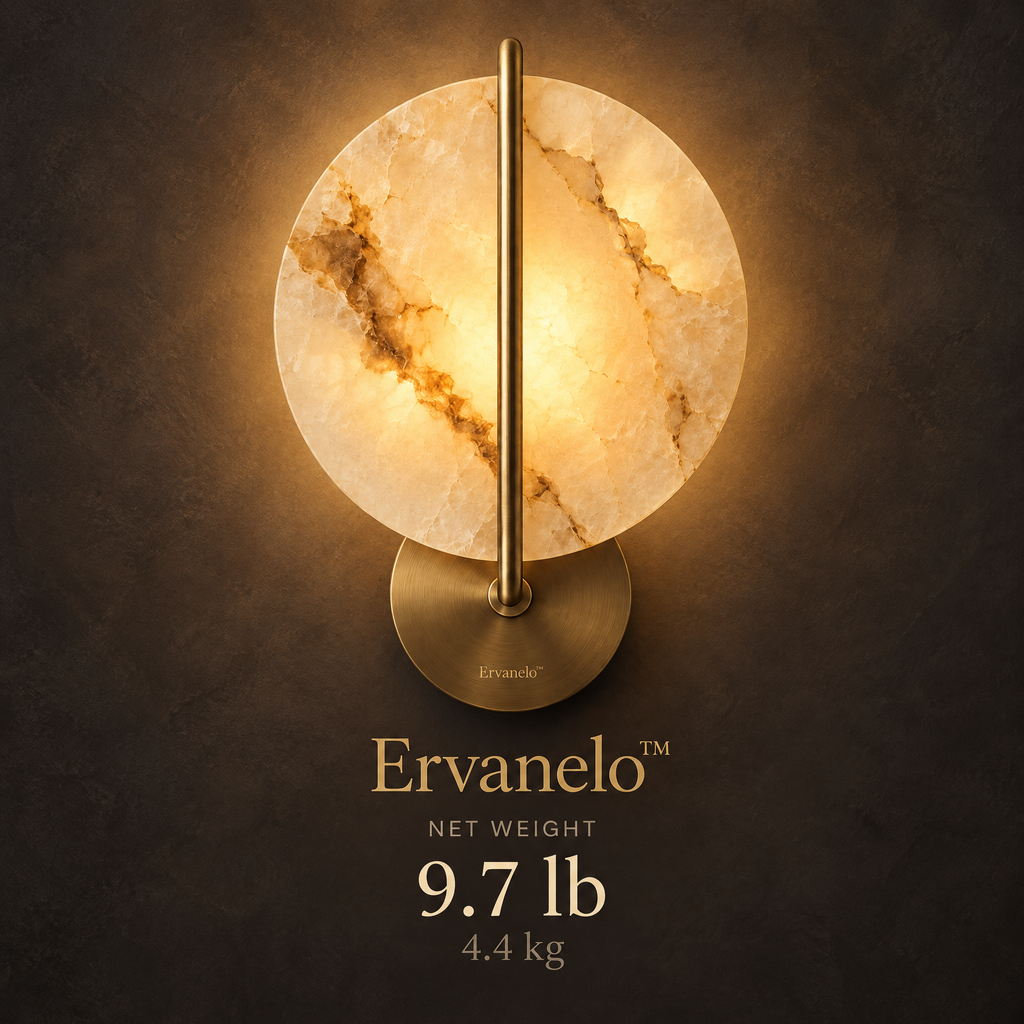 Ervanelo™ Solenne Onyx Halo Wall Sconce