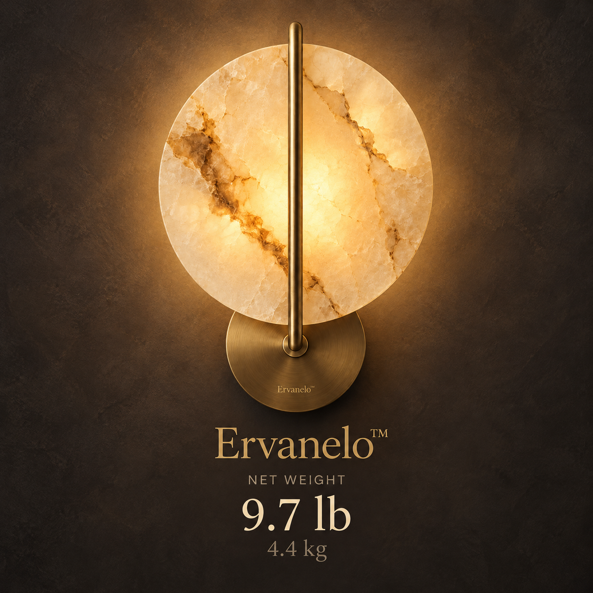 Ervanelo™ Solenne Onyx Halo Wall Sconce