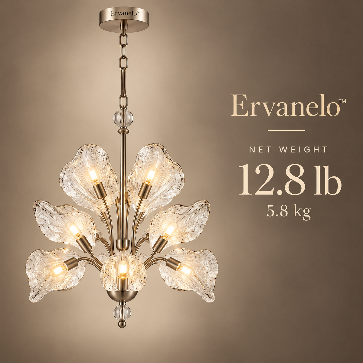 Ervanelo™ Rosalie 5-Light Floral Rose Chandelier