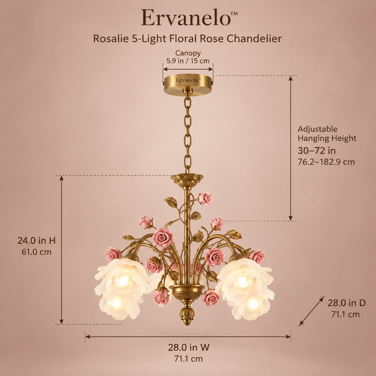 Ervanelo™ Capri 4-Light Capiz Shell Pendant Chandelier