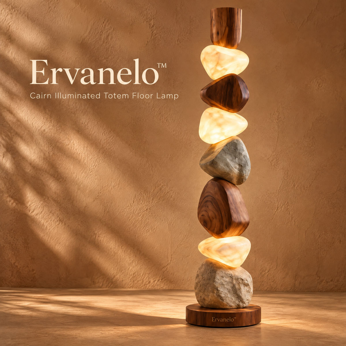 Ervanelo™ Cairn Illuminated Totem Floor