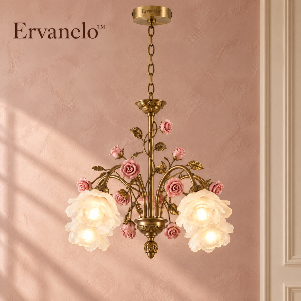 Ervanelo™ Capri 4-Light Capiz Shell Pendant Chandelier
