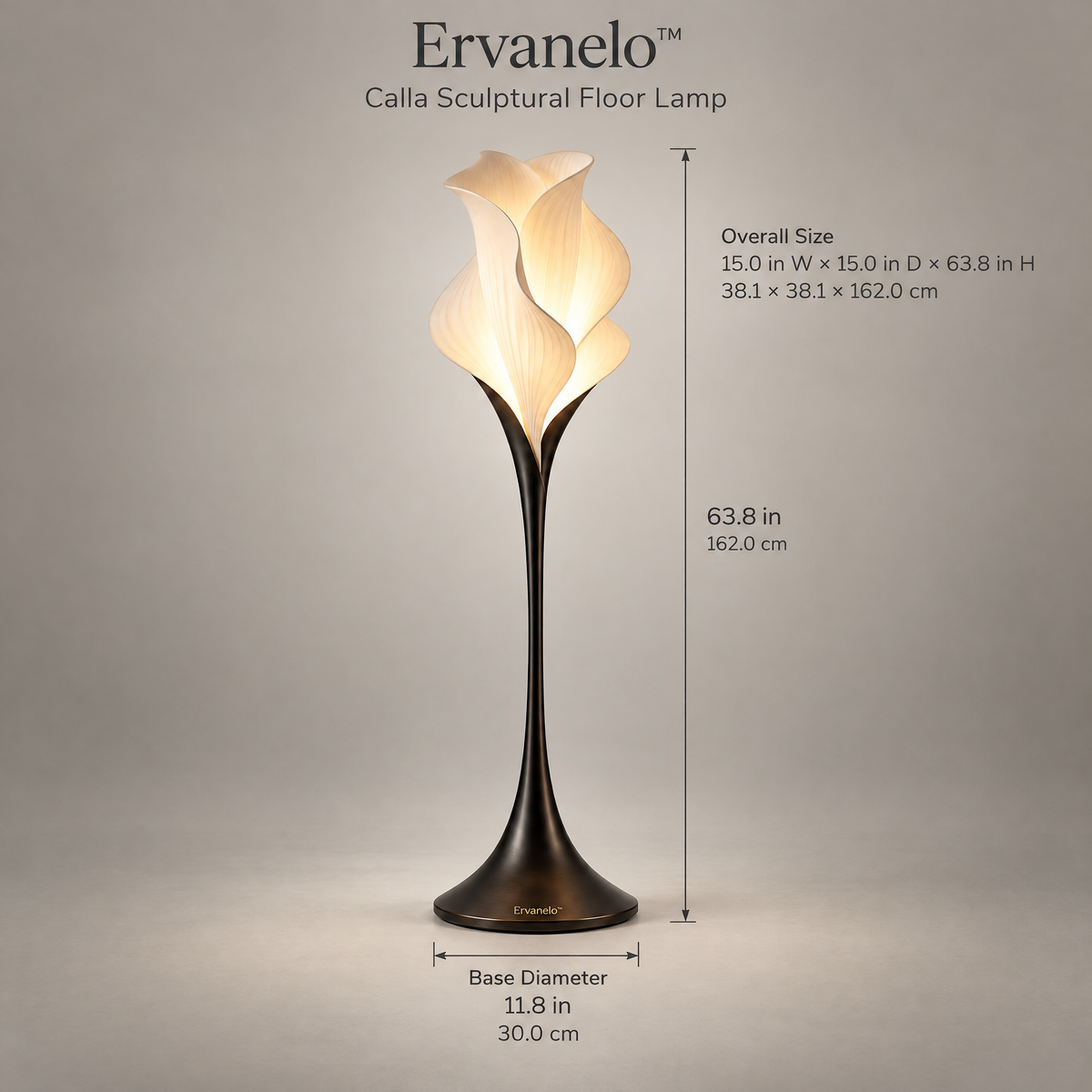 Ervanelo™ Calla Sculptural Floor Lamp