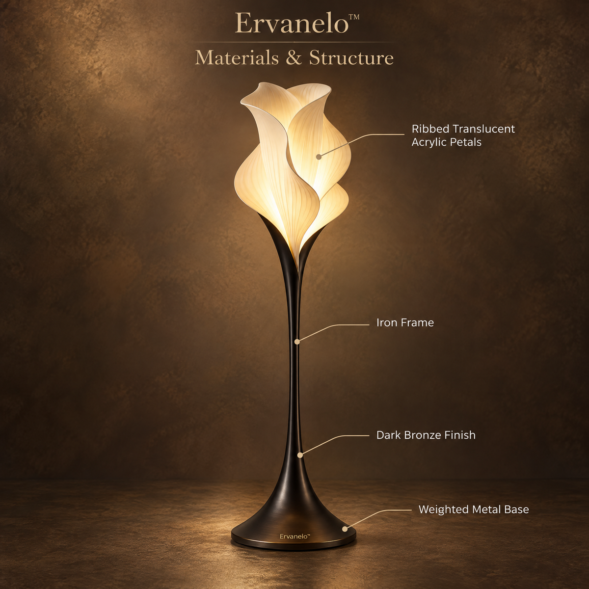 Ervanelo™ Calla Sculptural Floor Lamp