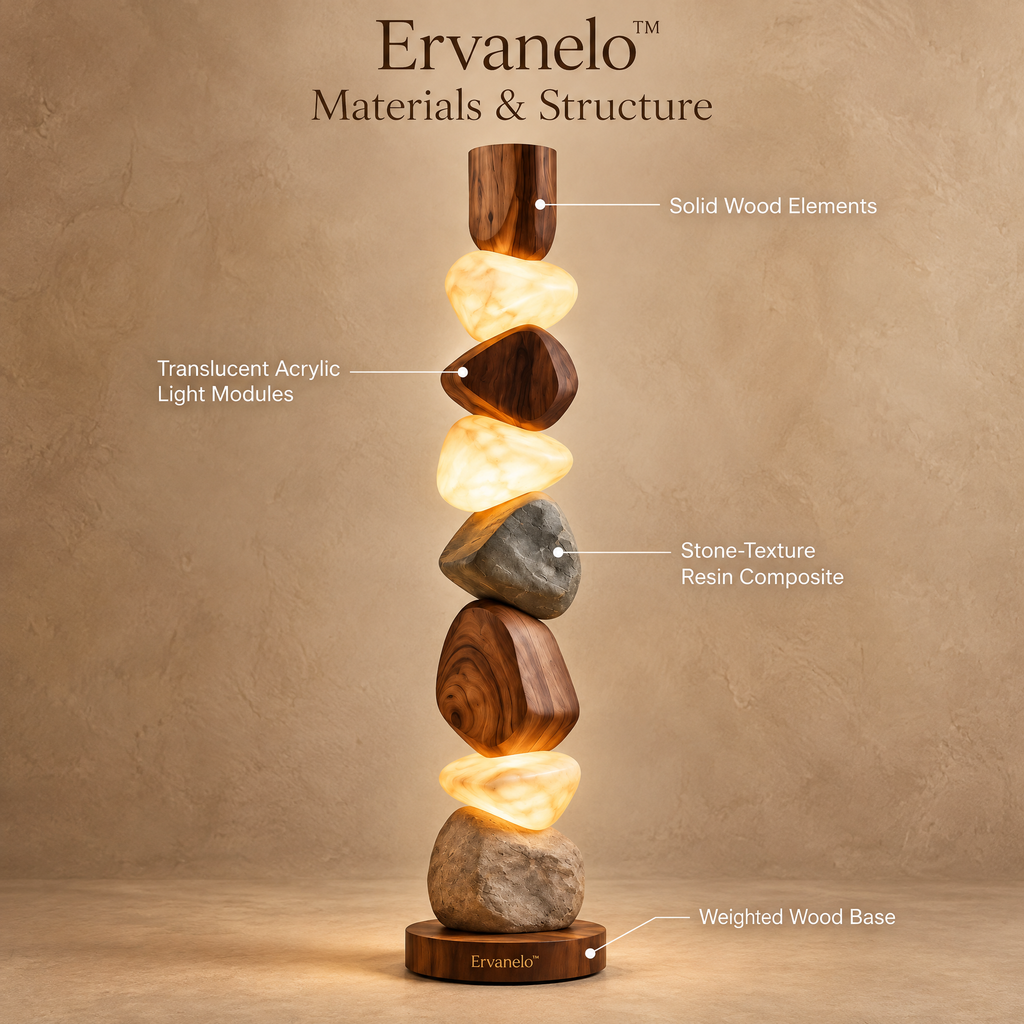 Ervanelo™ Cairn Illuminated Totem Floor