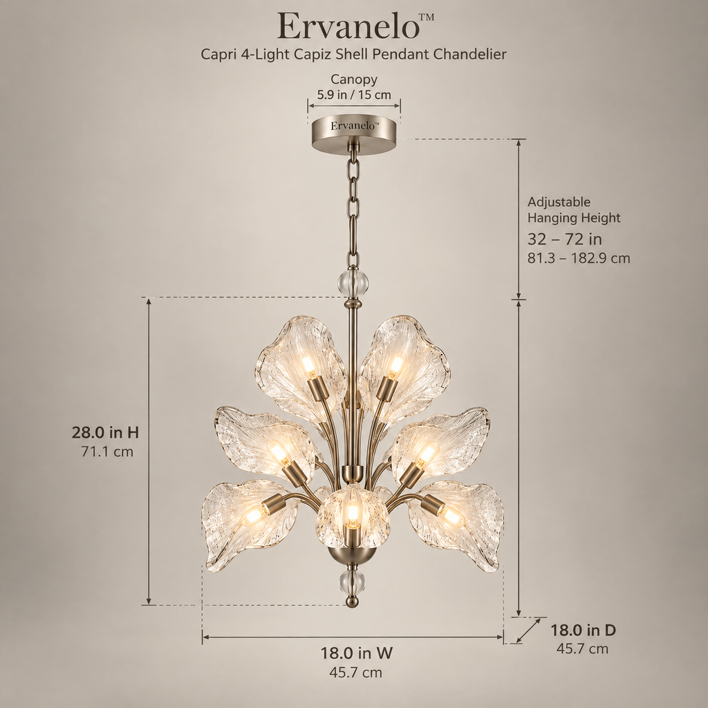 Ervanelo™ Rosalie 5-Light Floral Rose Chandelier