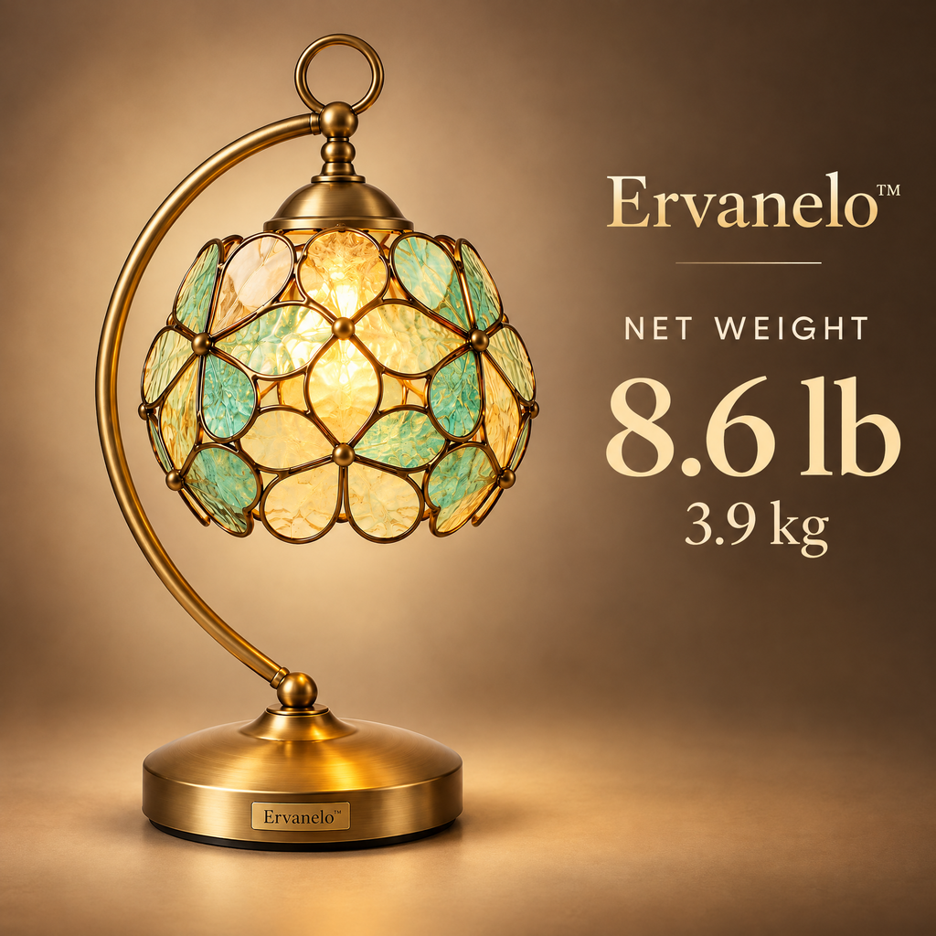 Ervanelo™ Aureline Mosaic Glass Accent Table Lamp